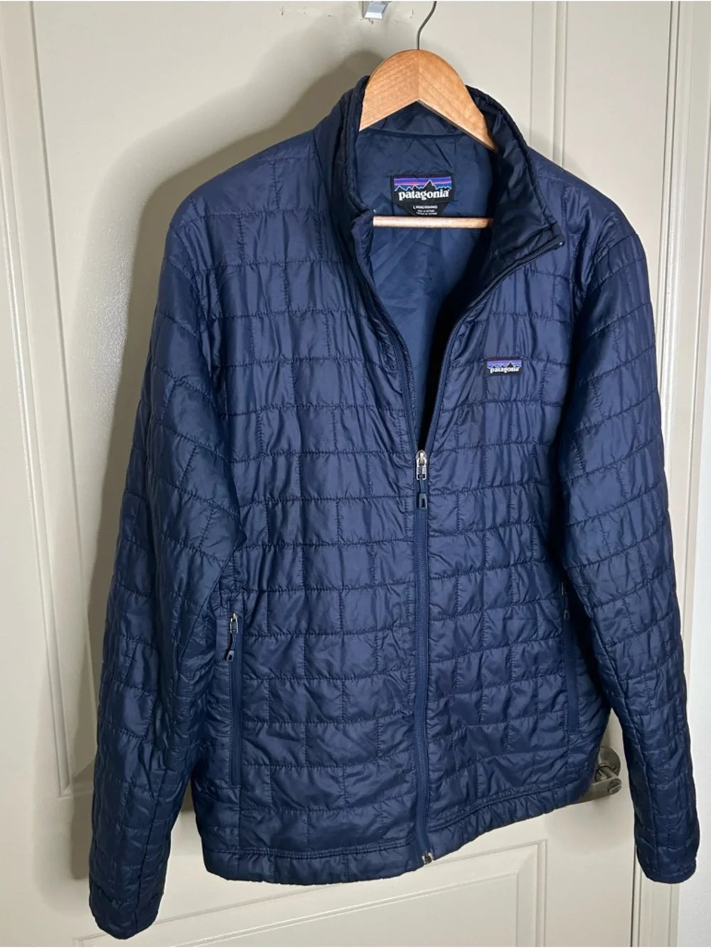 Patagonia Nano Puff Jacket Full Zip Dark Navy Men’s Size Large STY 84212 - Picture 4 of 16